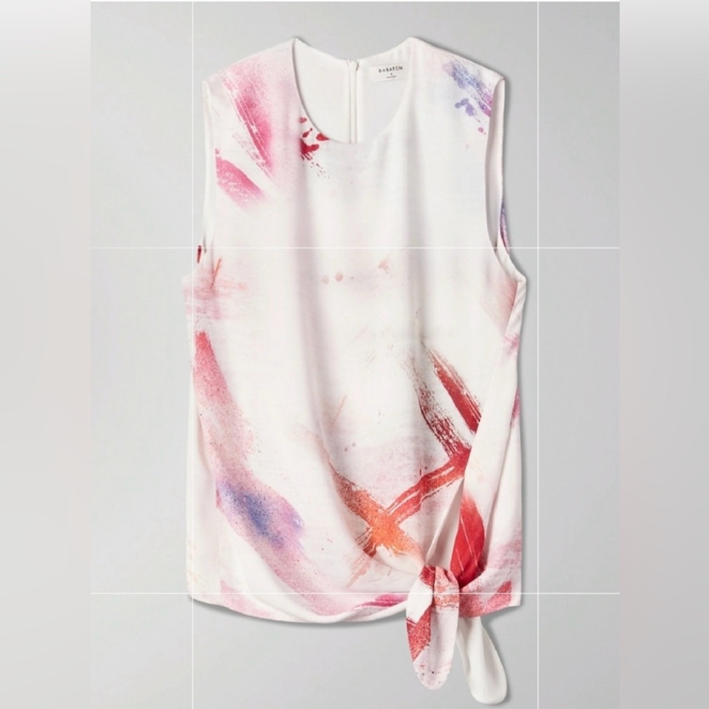 Aritzia Babaton Hopkins tie blouse L